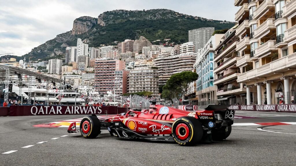 Ferrari en el circuito de Montecarlo